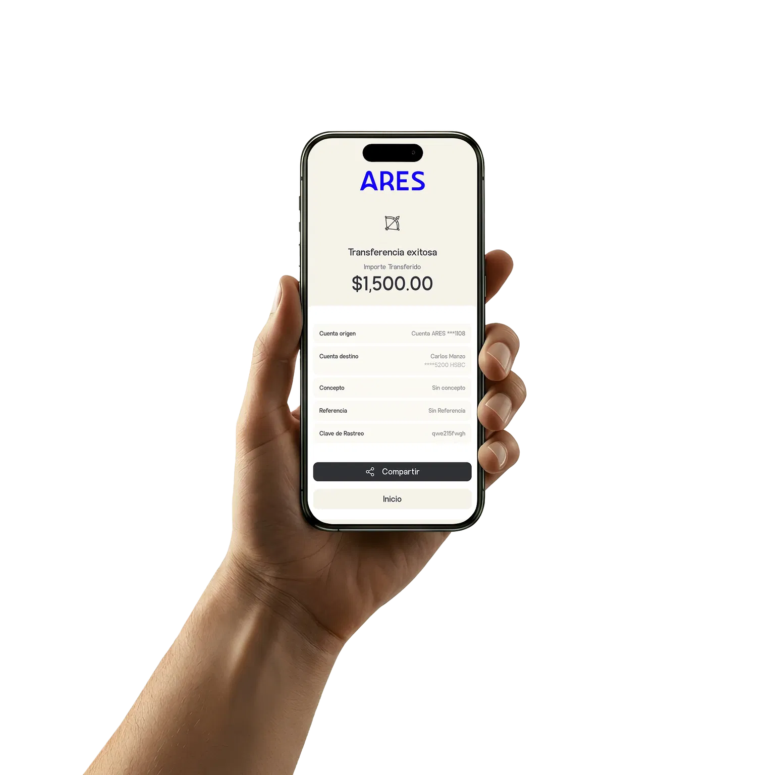 App Ares en iPhone